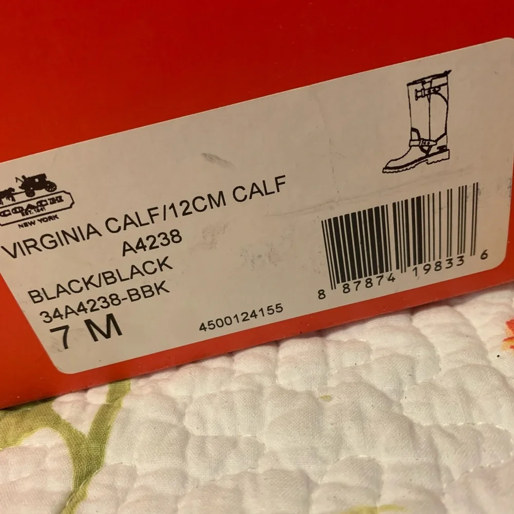 Coach Monogramed Leather Knee Boots - Picture 10 of 14